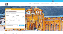 Desktop Screenshot of chardhamtours.in