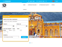 Tablet Screenshot of chardhamtours.in
